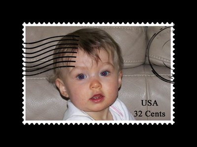 postage stamp template example