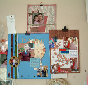 layouts on a pinboard