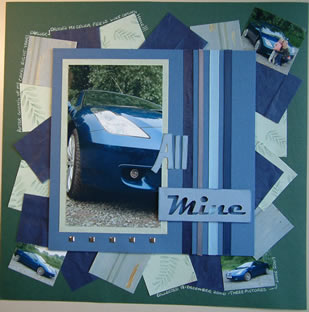 "All Mine" Car Scrapbooking Page by SundayL