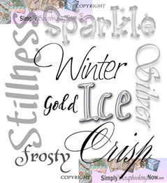 Winter Word Cloud illustration only