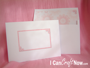 Pink Damask Collection by SundayL - Envelope kit