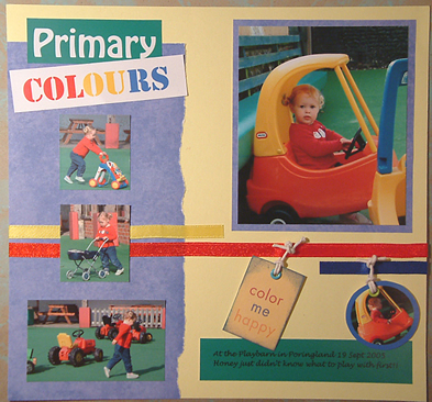 Page layout - Primary Colours